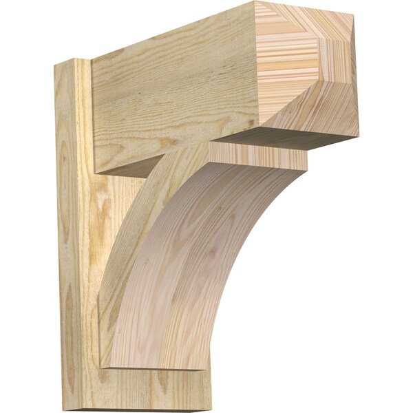 Ekena Millwork Thorton Rough Sawn Craftsman Outlooker, Douglas Fir, 8"W x 18"D x 18"H OUT08X18X18THR04RDF - main
